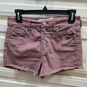 Altar’d State High Rise Dusty Rose/Mauve Jean Shorts